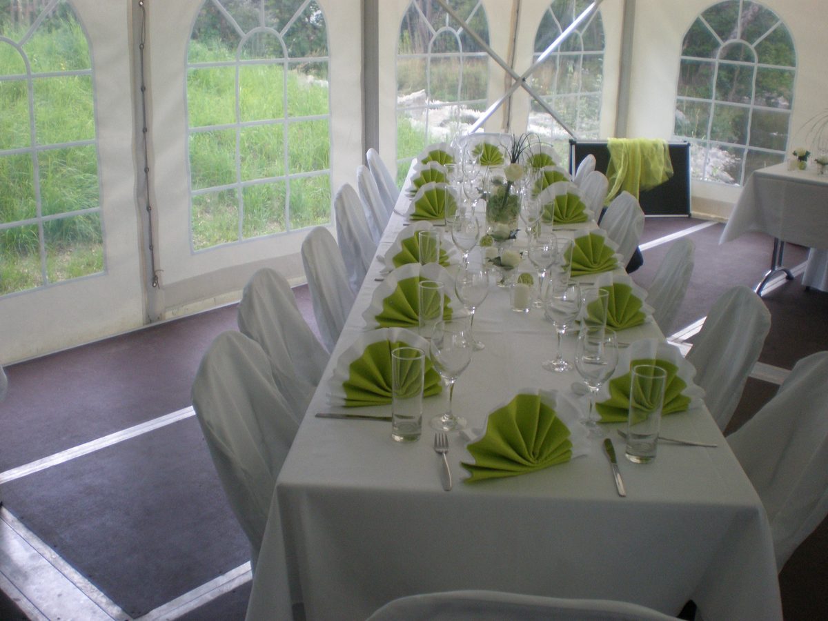 Partyzelt 8m breit: Hochzeit in Uffing 2008 (4)
